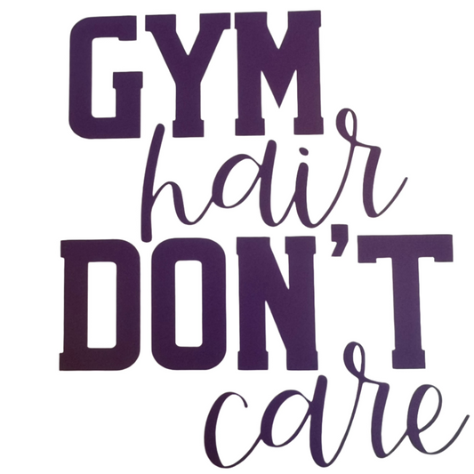 Gym hair Don't care