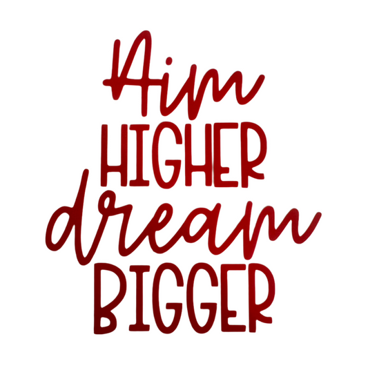 Aim High Dream Bigger